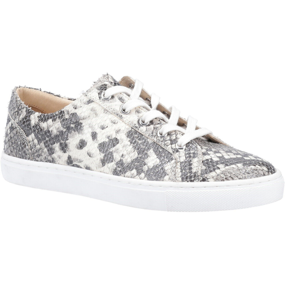 (5 UK, Grey/White) Hush Puppies Womens/Ladies Tessa Python Print Leather Shoes