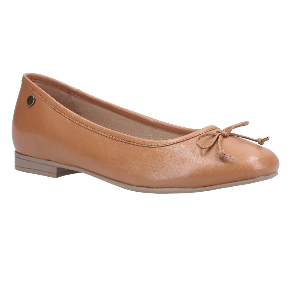 (7 UK, Tan) Hush Puppies Womens/Ladies Naomi Slip On Leather Ballet Pump