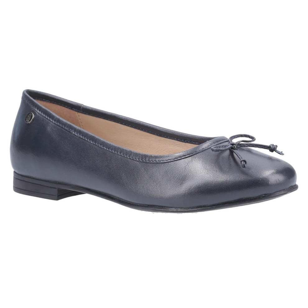 (6 UK, Navy) Hush Puppies Womens/Ladies Naomi Slip On Leather Ballet Pump