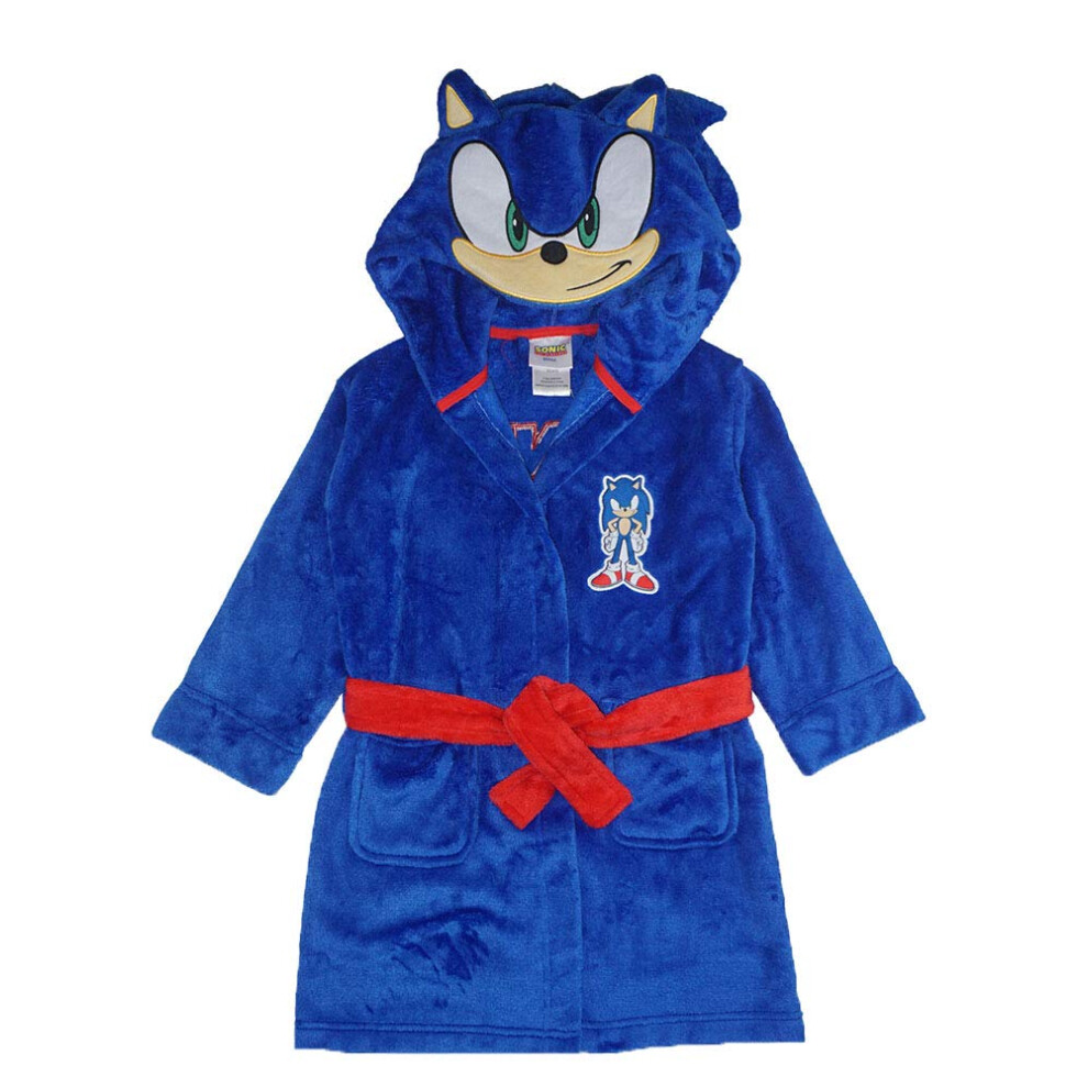 Sonic The Hedgehog Boys costume Plush Fleece Robe  Sonic Blue  8