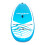 Dellonda Inflatable Stand-Up Paddle Board 10'6" - Light Blue/White 6