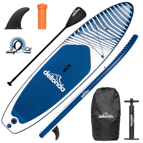Dellonda Inflatable Stand-Up Paddle Board 10'2" - Dark Blue 1