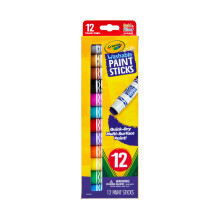 Crayola Sneldrogende Verf Sticks (12st), Wasbare Verf Set voor Kinderen, Kunst en Knutselen, Multi-Opp.