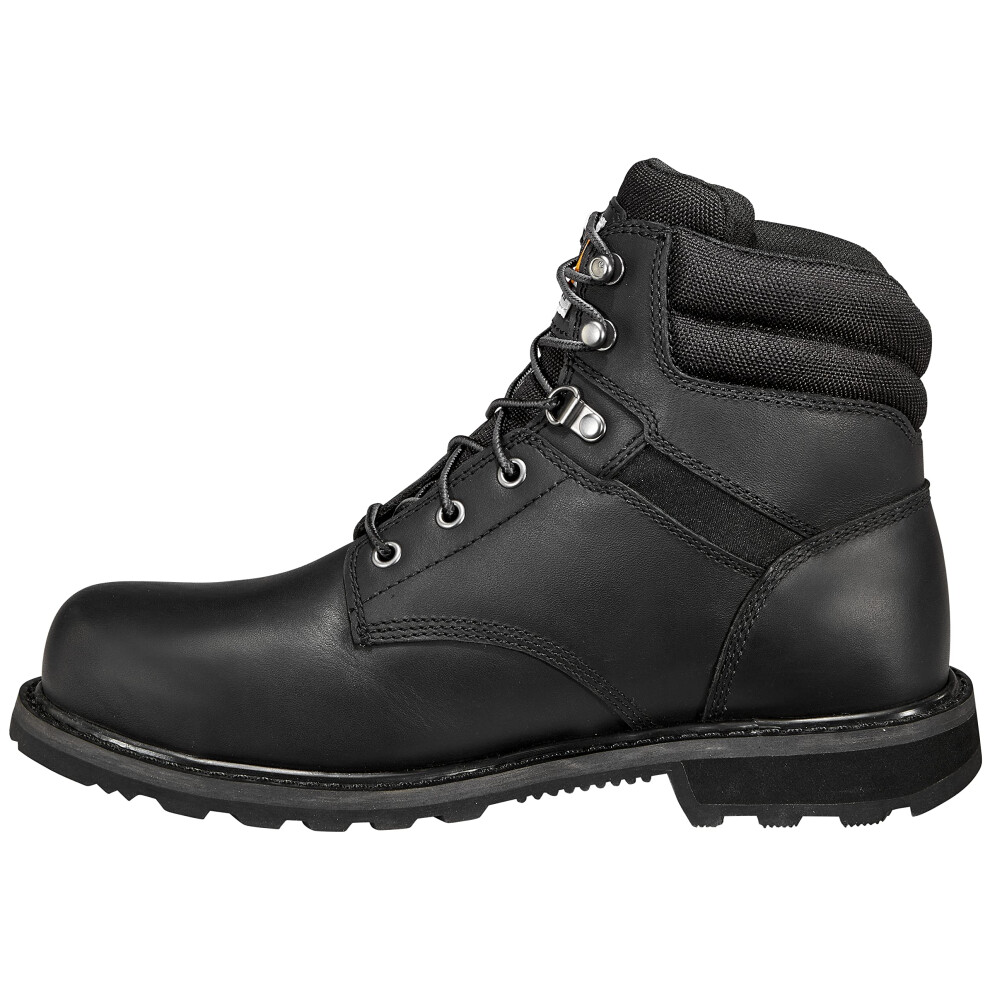 Carhartt Mens Traditional Welt 6 Steel Toe Work Boot Industrial  Black Oil Tanned  11 Wide