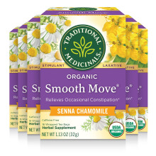 Traditional Medicinals, Transit Doux Biologique, Séné Camomille, Sans Caféine, 16 Sachets de Thé, 1,13 oz (32 g)