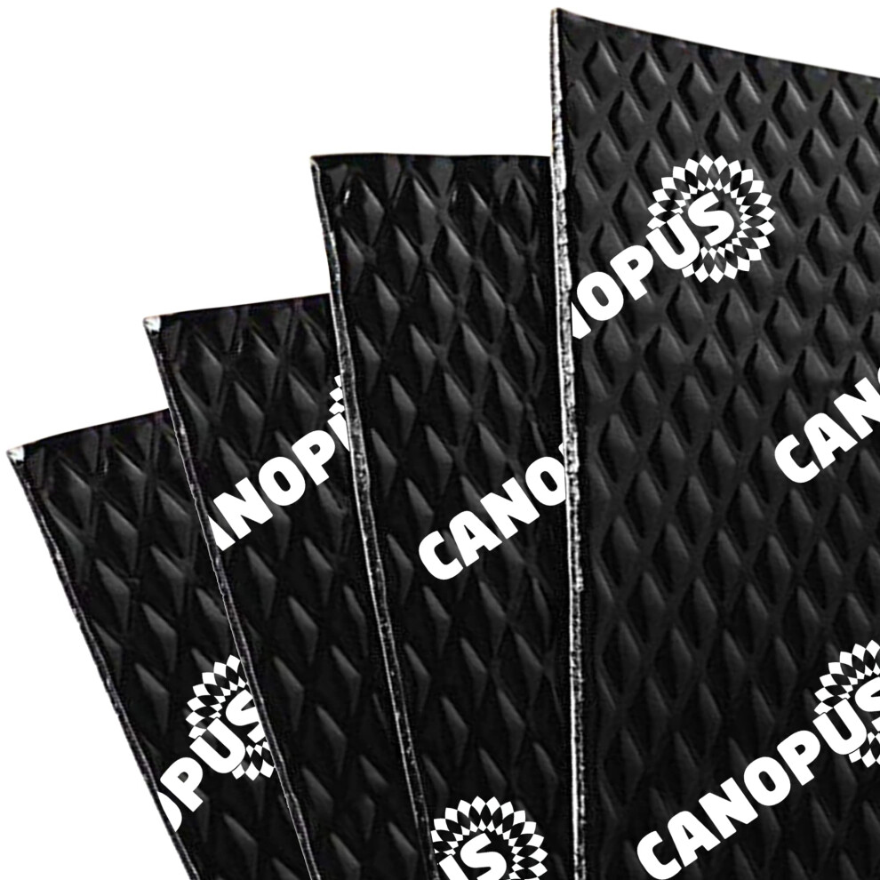 Canopus Car Sound Deadening Mat 80 Mil 18 Sqft Pack Of 9 Sheets Butyl Sound Deadener Mat Audio Car Sound Dampening Material 810063611187