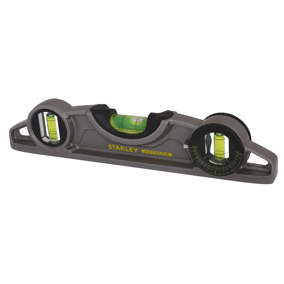 Stanley 043609 Spirit level Torpedo Pro of aluminum  Black