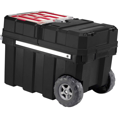 Keter Keter Master Pro Masterloader 17191709 Tool Trolley Plastic BlackRed