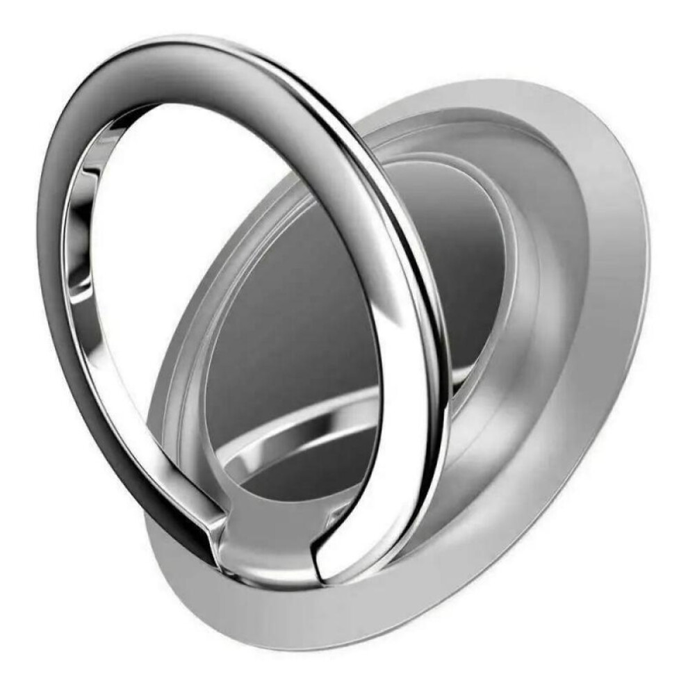 (Silver) 360 Degree Rotating Finger Ring Phone Holder