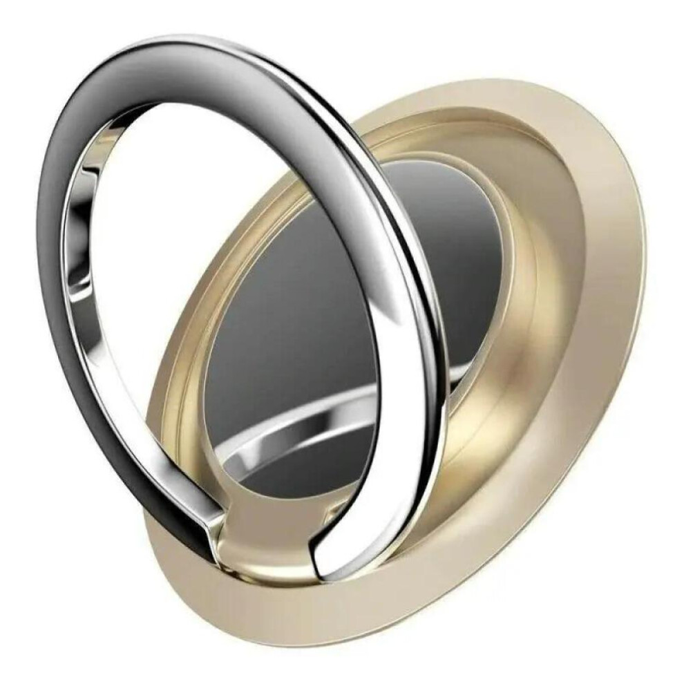 (Gold) 360 Degree Rotating Finger Ring Phone Holder