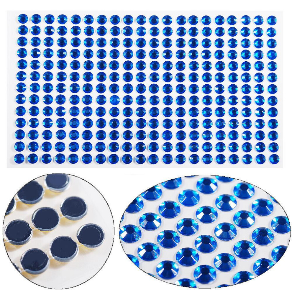 1500 Pcs/set 3mm Diy Decal Art Crystal Bling Rhinestone Self Adhesive Stickers for Phone Case Decoration YSXX