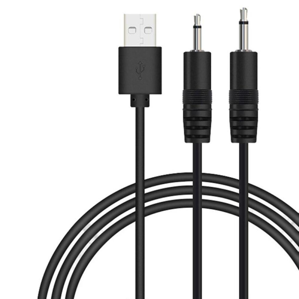Usb To Audio Dc 2.5Mm Charging Cable Vibrator Charger Cord For Rechargeable Wand