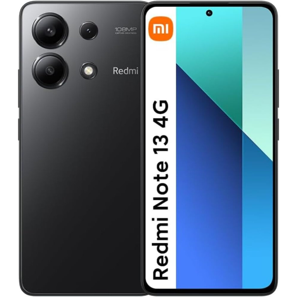 Redmi Note 13 4G (256GB+8GB, Midnight Black, Global Version)