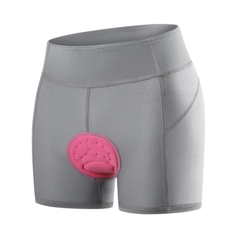(Grey, L) Wosawe Women Cycling Shorts Breathable Underwear