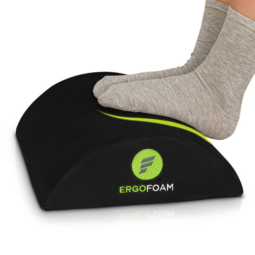 ErgoFoam Ανατομικό Υποπόδιο - Μαλακό Βελούδινο Υποπόδιο για Γραφείο