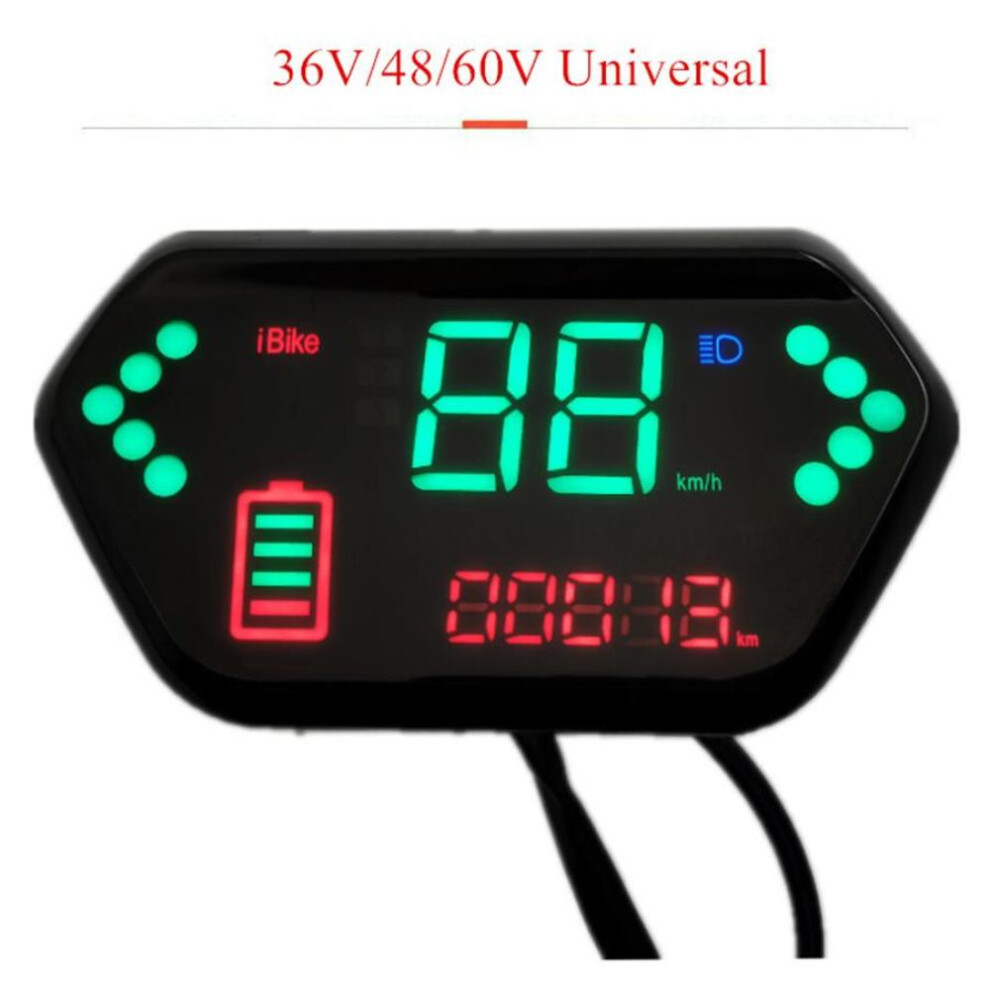 36V 48V 60V LCD Digital Electric Bicycle E-Bike Speedometer Battery Indicator77