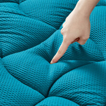 SLEEP ZONE Koel Koningin Matrasbeschermer, Premium Gezoneerd Gedessineerd Matras Topper
