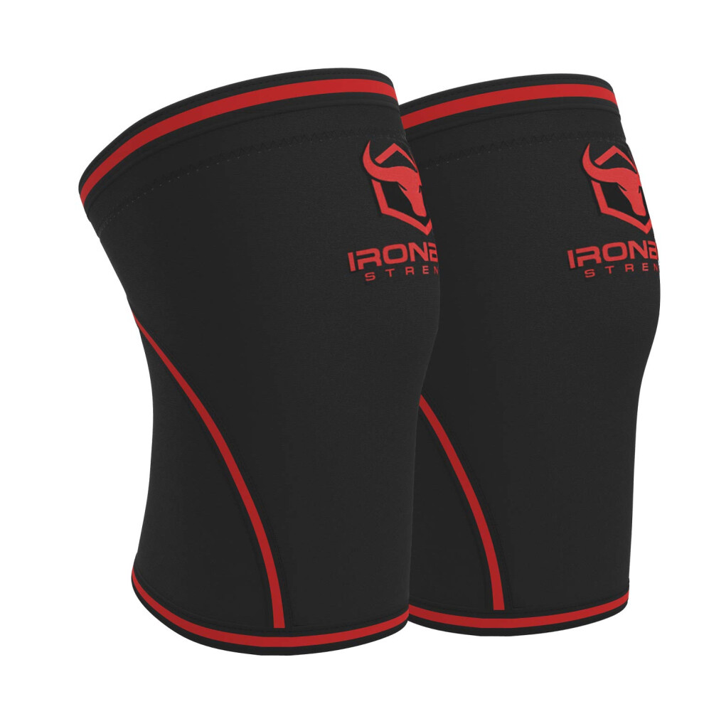 Iron Bull Strength Knee Sleeves 7Mm (1 Pair) - High Performance Knee Sleeve Support For Weight Lifting, Cross Training & Powerlifting - Best Knee Wraps & Straps Compress