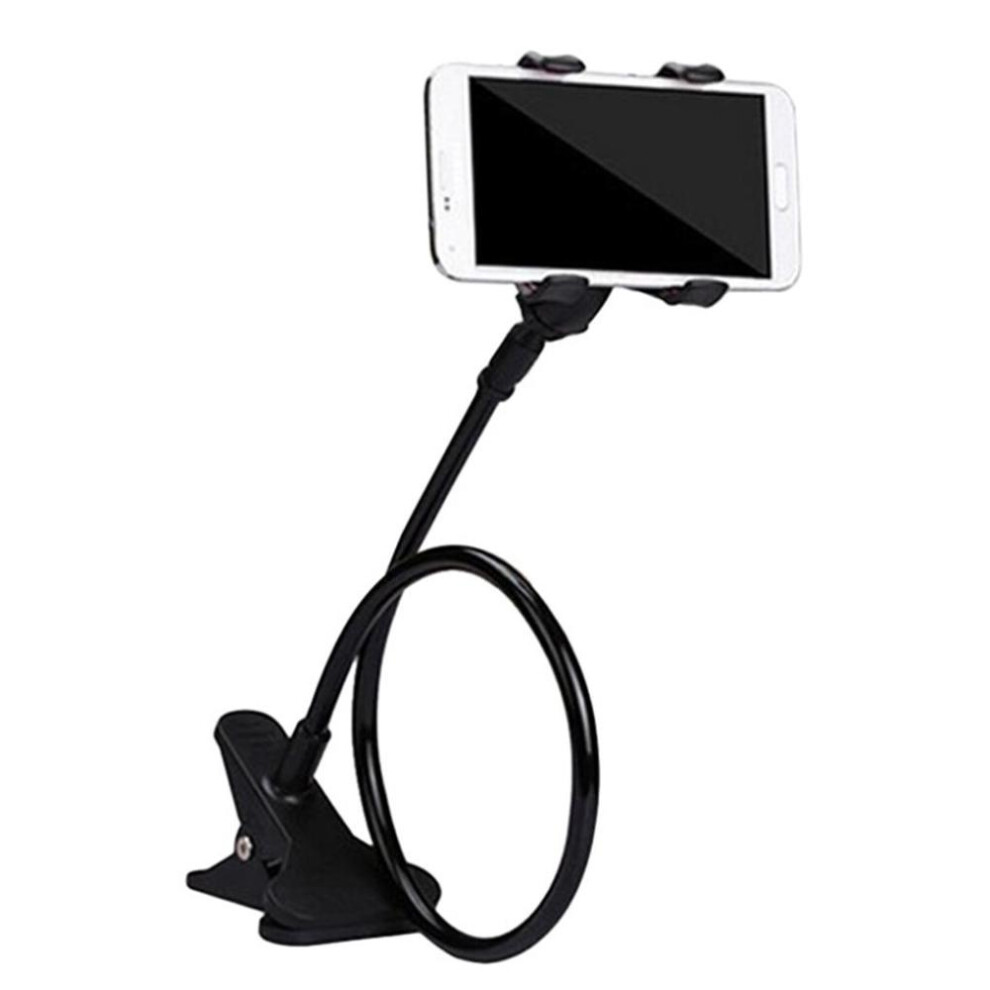 (73 cm, Black) 360 Rotating Flexible Arm Phone Holder Desktop Bed Lazy Tablet Clip Bracket Mobile Stand Support