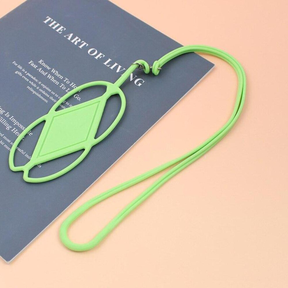 (Green) Silicone Cell Phone Lanyard Holder Case Cover Universal Phone Neck Strap Necklace Sling For Smart Mobile phone lanyard for phone