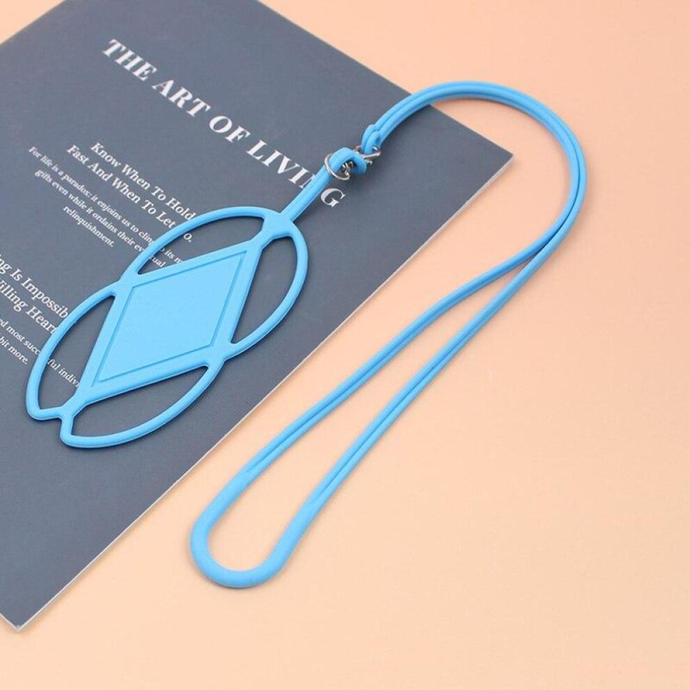 (Blue) Silicone Cell Phone Lanyard Holder Case Cover Universal Phone Neck Strap Necklace Sling For Smart Mobile phone lanyard for phone