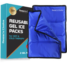 2 Pack Grande Fiaschette di Ghiaccio per Infortuni | 11" x 14.5" | Fiaschetta Calda & Fredda | Riutilizzabile, Flessibile