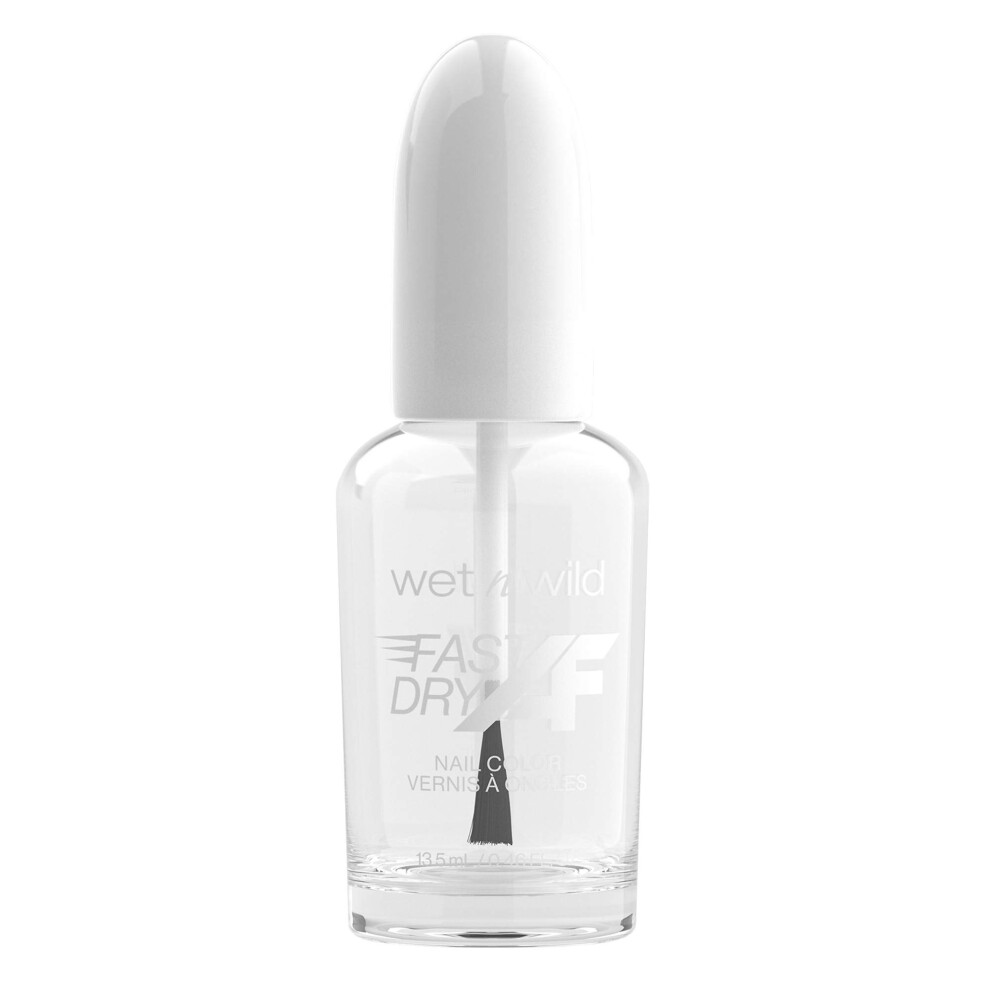 Wet N Wild Fast Dry AF Nail Polish Color Clear XRay Vision Quick Drying 40 Seconds Long Lasting 5 Days Shine