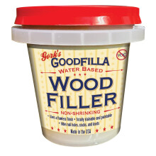 Goodfilla Neutral Basis, 8 oz, Holz- und Strukturfüller, färbbar, schmirgelbar, null Abfall, ungiftig, Made in USA