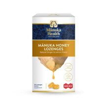 Manuka Health, Manuka-Honig Lutschtabletten, Natürlicher Ingwer & Zitrone, MGO 400+, 58 Lutschtabletten