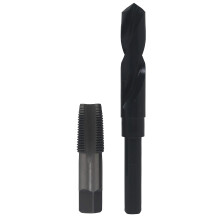 Drill America  POU12NPTWDRILL 12 Carbon Steel NPT Pipe Tap and 2332 High Speed Steel Drill Bit Set  POU Series