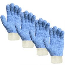 Gants de dépoussiérage en microfibre MIG4U pour nettoyage maison, réutilisables, 2 paires S/M