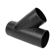 POWERTEC 4 Inch Y-Aansluiting voor 4" Stofzuiger Slang, 1 pak (70106)