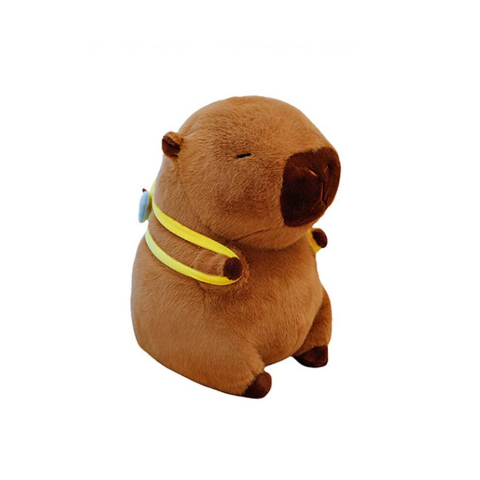 (Backpack, 30cm/11.81in) Plush Bee Capybara Toy Cartoon Stuffed Doll Living Room Decoration Kids Gift