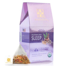 Secrets of Tea, Thé Organique Sommeil Profond à la Valériane, Sans Caféine, 20 Sachets de Thé, 1,41 oz (40 g)