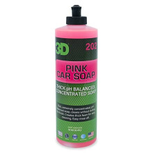 3D Roze Autozeep - 16 oz | pH Neutrale Auto Waszeep met Hoge Schuim & Kersen Geur | Krassenvrij, Hoge Glans