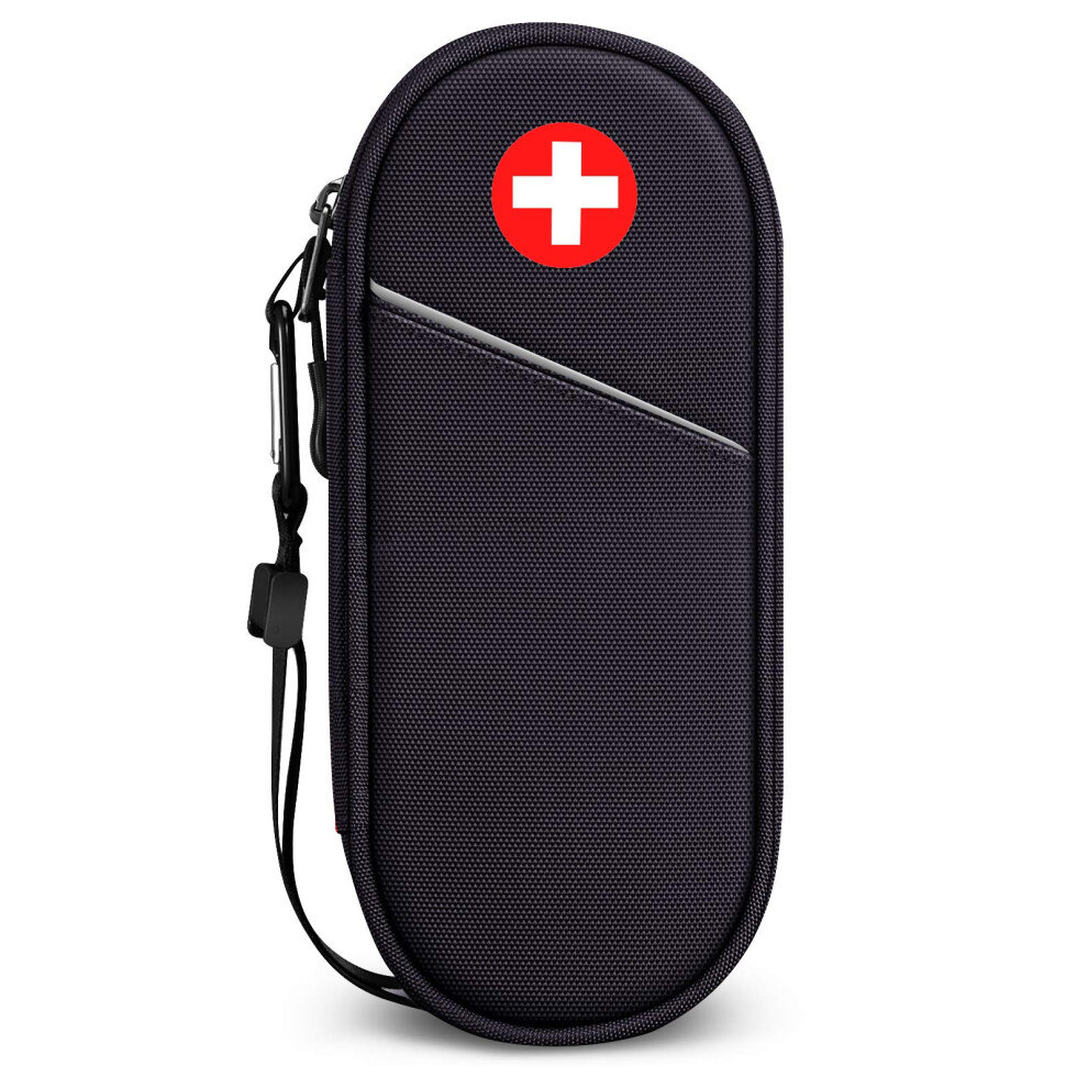 Sithon Epipen Medical Carrying Case Insulated Travel Medication Organizer Bag Emergency Medical Pouch Holds 2 Epipens Asthma I