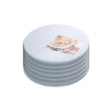 Cakebon Taartplanken - Stevige 1/2 Dikke Drums - 10 Inch Professionele Witte 6-Pack