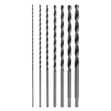 Fulton Foret à Pointe de Brad Extra Longue de 12 Pouces, 7 Forets (1/8"-1/2"), Idéal pour Bois, PVC, Résine, Composite, MDF et Plâtre