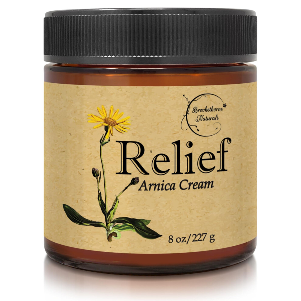 Relief Arnica Cream  Enriched with Lemongrass  Eucalyptus  Rosemary Essential Oils  All Natural Massage Lotion for Sore Muscl