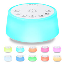 Color Noise Sound Machines with 10 Colors Night Light 25 Soothing Sounds and Sleep White Noise Machine 32 Volume Levels 5 Timers