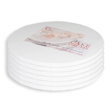 Plateaux à Gâteau Ronds Épais, 30 cm Blanc - Carton Robuste, Résistant, Cake Drums