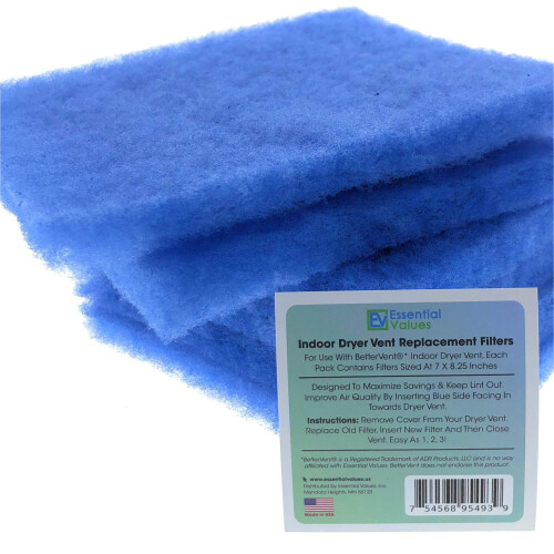 Essential Values Trocknerfilter Ersatz - 24er Pack - Innen Trockner Abluftfilter