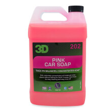 3D Roze Autozeep - 1 Gallon | pH Neutrale Auto Waszeep met Hoge Schuim & Kersengeur | Krassenvrij, Hoge Glans