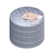Cakebon Cakeplaten - Stevige 1/2 Inch Dikke Drums - 10 Inch Professionele Zilver 12-Pack