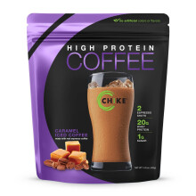 Chike Nutrition, Café Glacé à Haute Teneur en Protéines, Caramel, 14,8 oz (420 g)