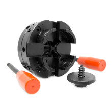 WEN LA4444 4Inch 4Jaw SelfCentering Chuck Set with 1Inch x 8TPI Thread