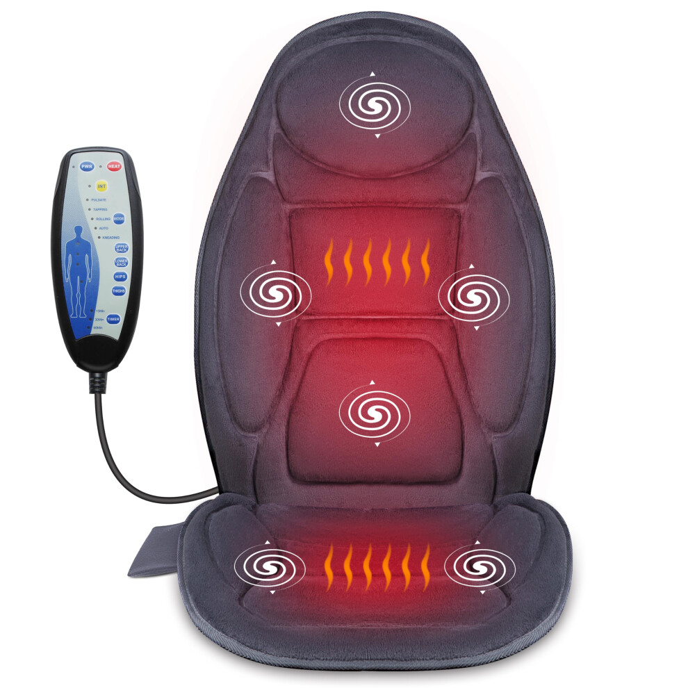 Photos - Massager Snailax Vibration Massage Seat Cushion Back  for Chair with Heat 6 Vibrating Motors and 2 Heat Levels Massage Chair