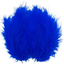 100 stuks Koninklijk Blauwe Veertjes Fluffy Kalkoen Marabou 4-6 Inch voor Ambachten en Droomvangers