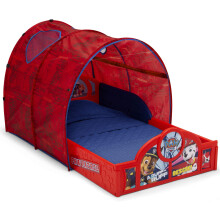 Lit d'Enfant Delta Children Nick Jr. PAW Patrol avec Tente, Rouge
