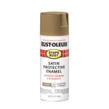 Rust-Oleum 241238 Stops Rust Spray Paint, 12 oz, Satin Dark Taupe